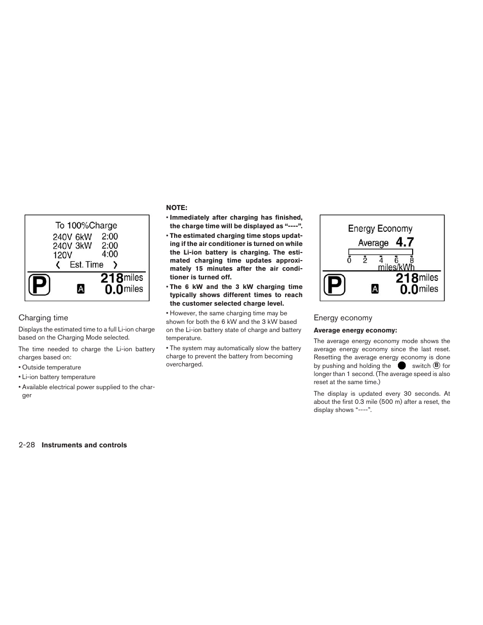 NISSAN 2013 LEAF - Owner's Manual User Manual | Page 167 / 402