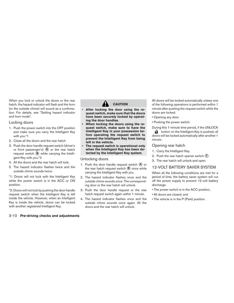 Volt battery saver system -10 | NISSAN 2013 LEAF - Owner's Manual User Manual | Page 211 / 402