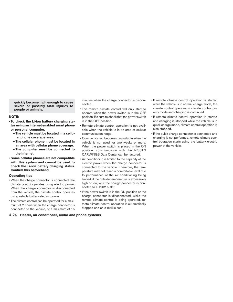 NISSAN 2013 LEAF - Owner's Manual User Manual | Page 249 / 402