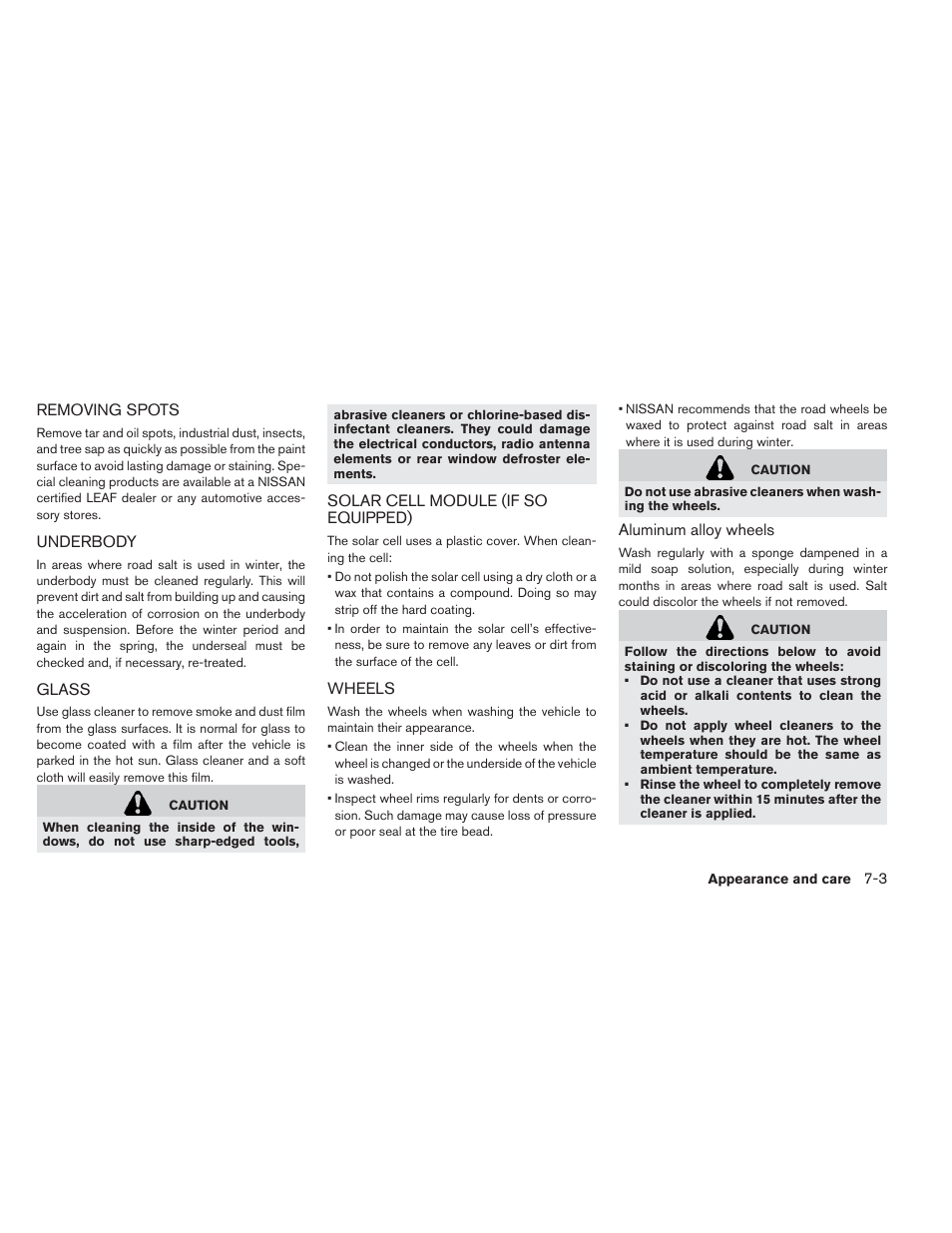 NISSAN 2013 LEAF - Owner's Manual User Manual | Page 328 / 402