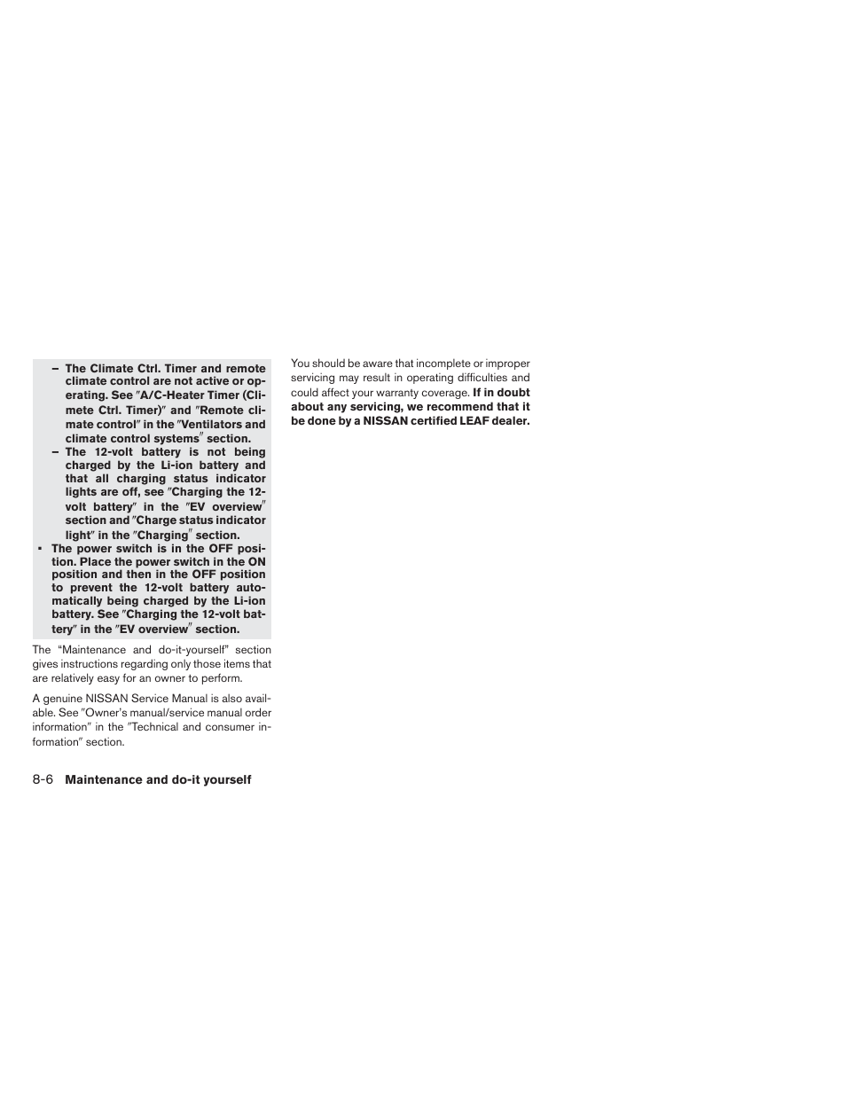 NISSAN 2013 LEAF - Owner's Manual User Manual | Page 339 / 402