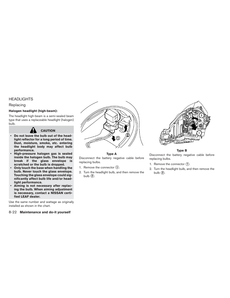 Headlights -22 | NISSAN 2013 LEAF - Owner's Manual User Manual | Page 355 / 402