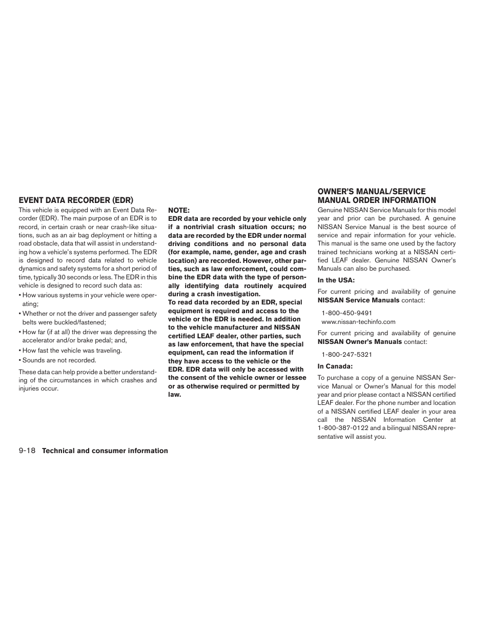 NISSAN 2013 LEAF - Owner's Manual User Manual | Page 385 / 402