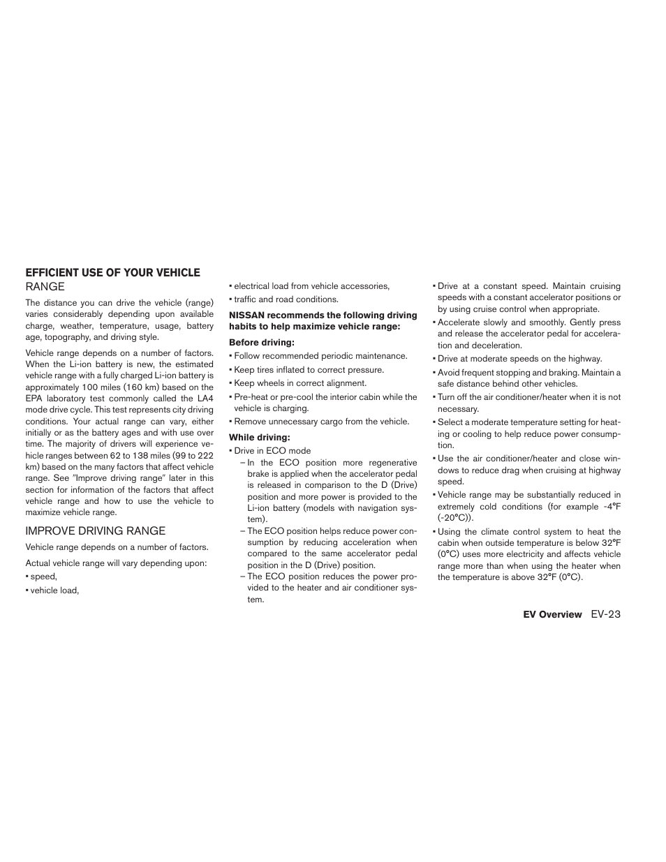 NISSAN 2013 LEAF - Owner's Manual User Manual | Page 42 / 402