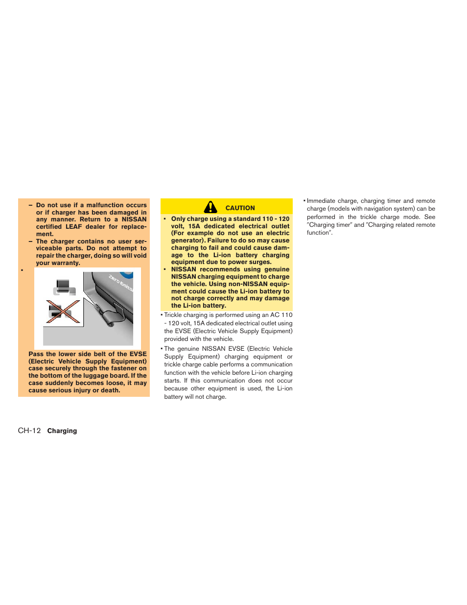 NISSAN 2013 LEAF - Owner's Manual User Manual | Page 61 / 402