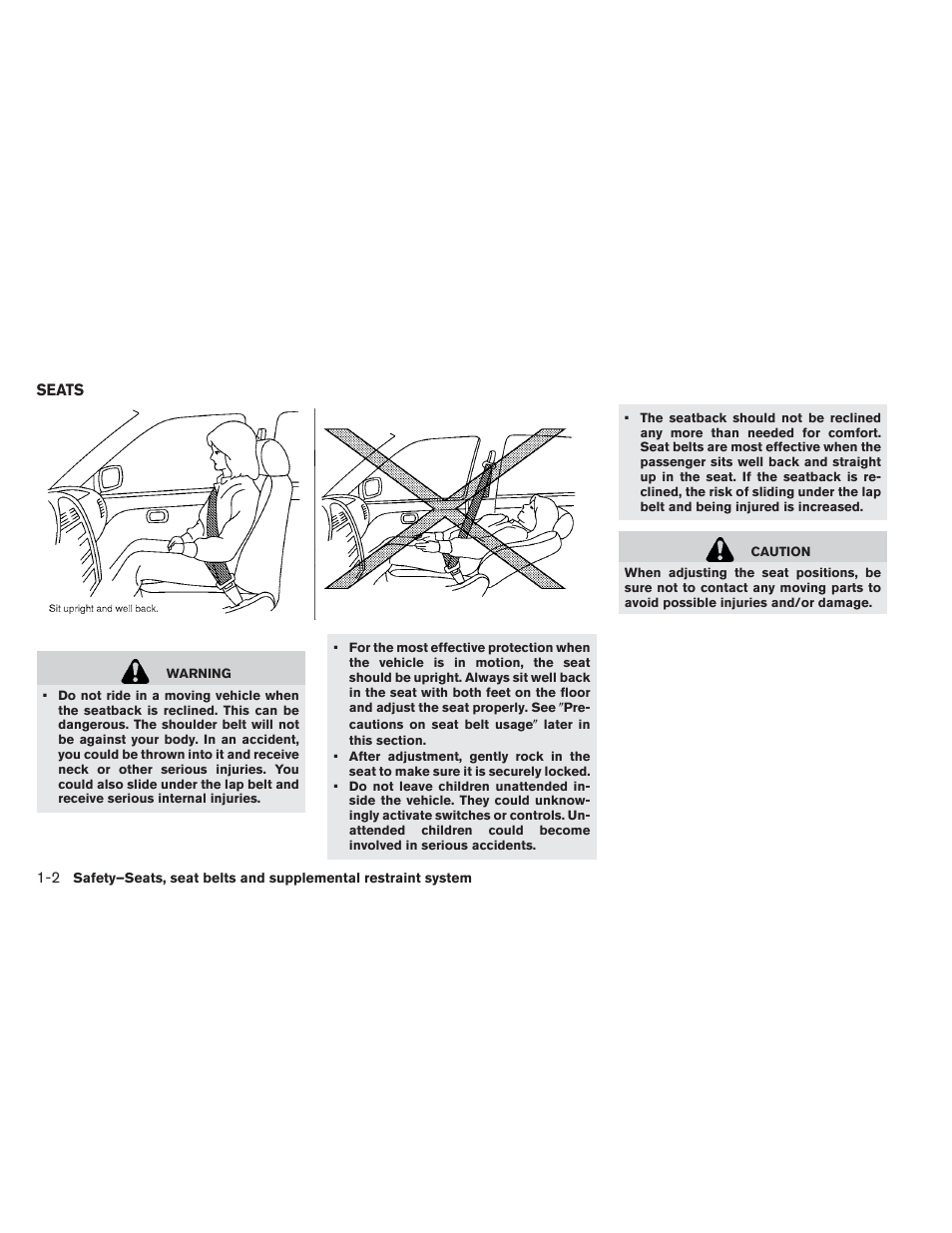 Seats -2 | NISSAN 2013 LEAF - Owner's Manual User Manual | Page 91 / 402