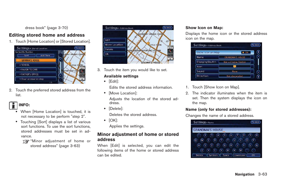 NISSAN 2013 LEAF - Navigation System Owner's Manual User Manual | Page 119 / 275