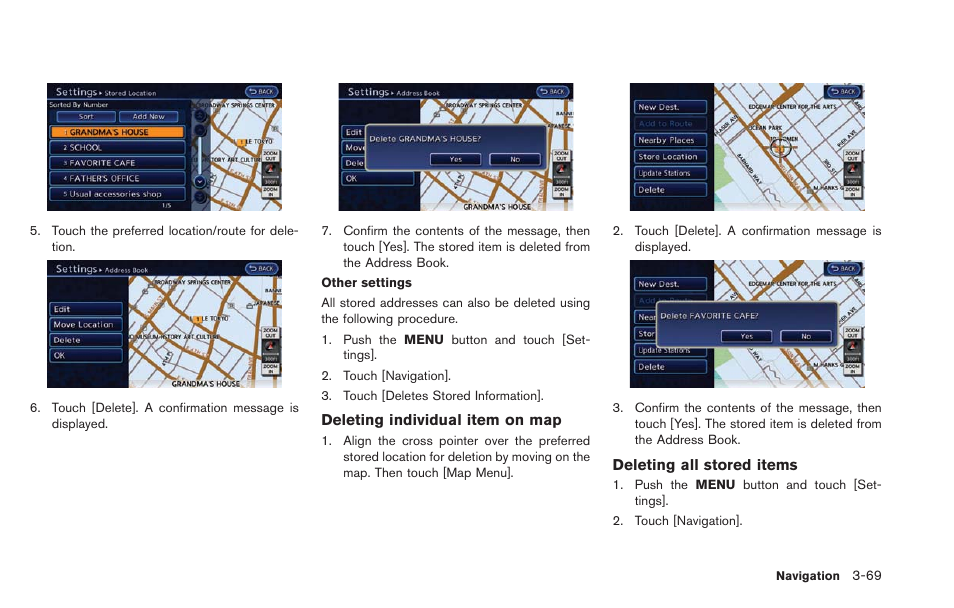 NISSAN 2013 LEAF - Navigation System Owner's Manual User Manual | Page 125 / 275