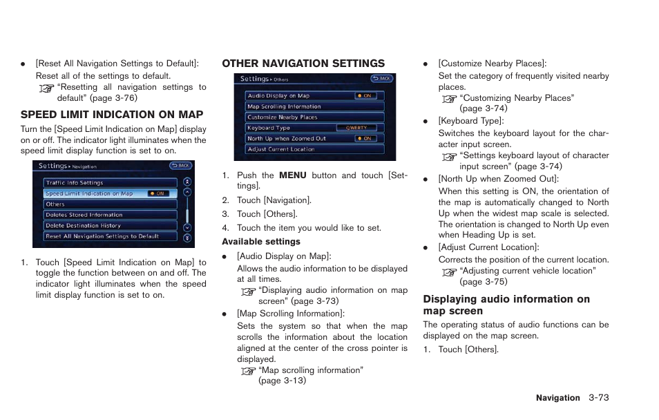 NISSAN 2013 LEAF - Navigation System Owner's Manual User Manual | Page 129 / 275