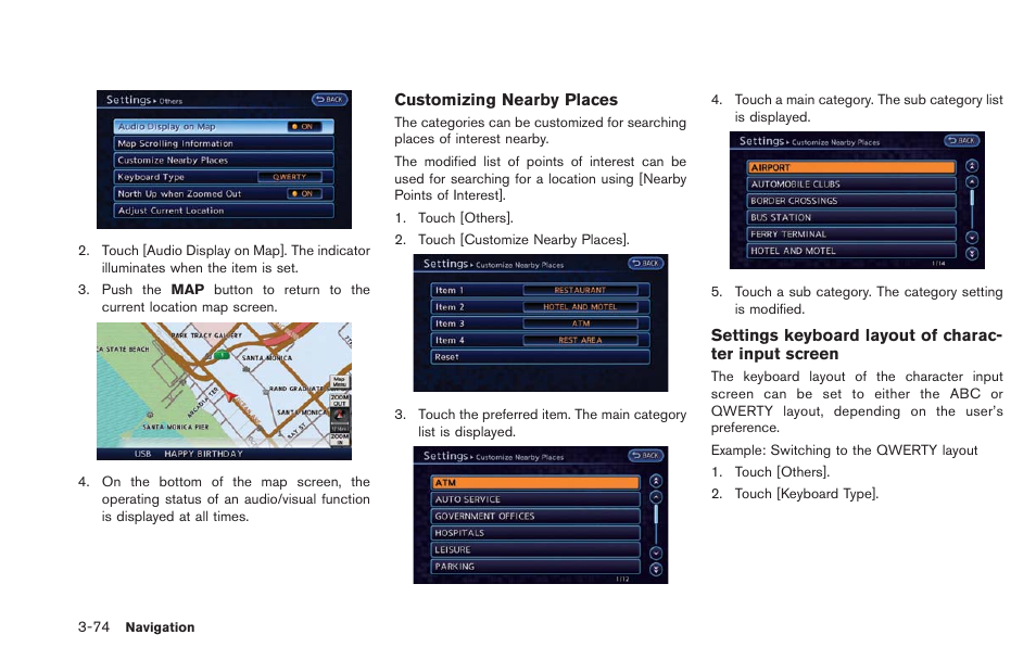 NISSAN 2013 LEAF - Navigation System Owner's Manual User Manual | Page 130 / 275