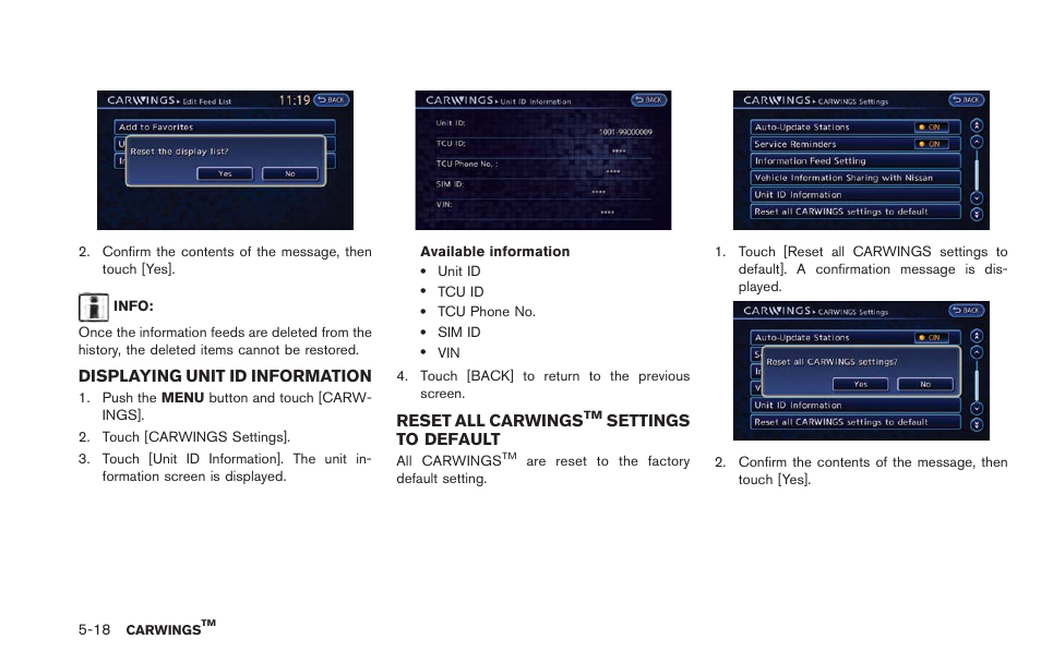 Settings to default -18 | NISSAN 2013 LEAF - Navigation System Owner's Manual User Manual | Page 178 / 275