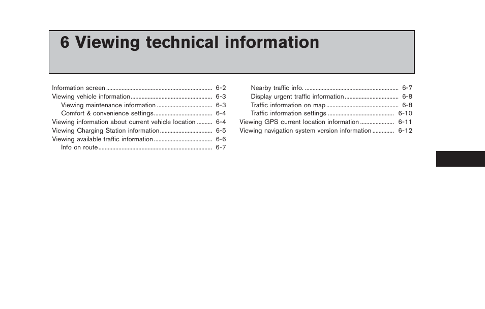 Viewing technical information, 6 viewing technical information | NISSAN 2013 LEAF - Navigation System Owner's Manual User Manual | Page 183 / 275