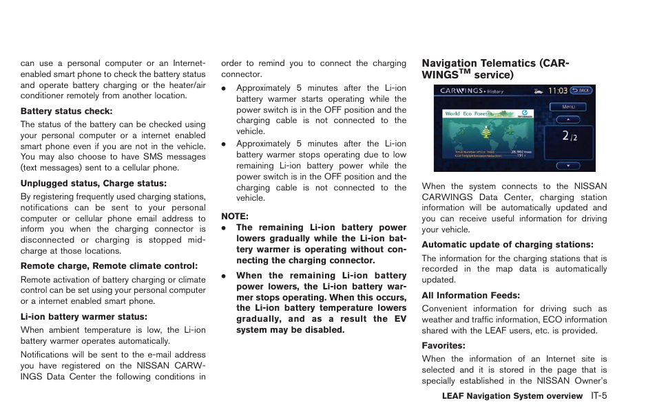 NISSAN 2013 LEAF - Navigation System Owner's Manual User Manual | Page 19 / 275