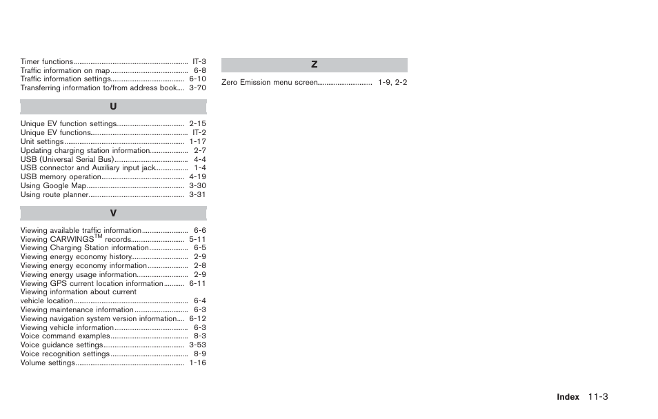 NISSAN 2013 LEAF - Navigation System Owner's Manual User Manual | Page 273 / 275