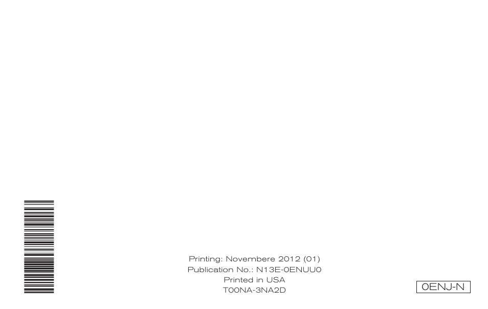 0enj-n | NISSAN 2013 LEAF - Navigation System Owner's Manual User Manual | Page 275 / 275
