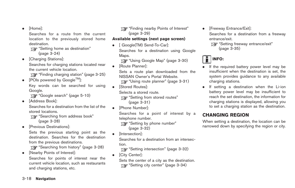 Changing region -18 | NISSAN 2013 LEAF - Navigation System Owner's Manual User Manual | Page 74 / 275