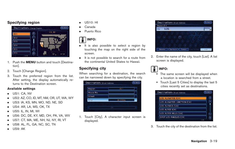 NISSAN 2013 LEAF - Navigation System Owner's Manual User Manual | Page 75 / 275