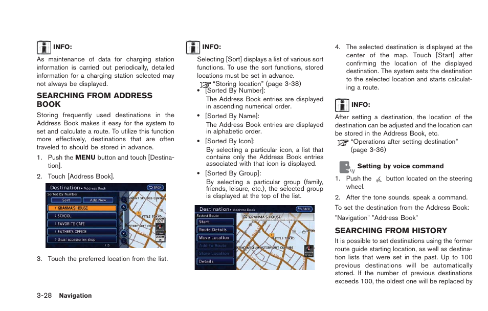 NISSAN 2013 LEAF - Navigation System Owner's Manual User Manual | Page 84 / 275