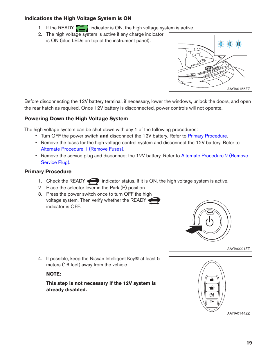 NISSAN 2013 LEAF - First Responder's Guide User Manual | Page 19 / 39