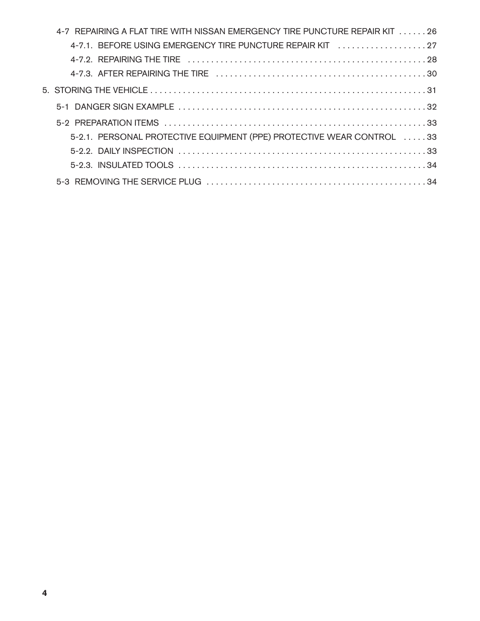 NISSAN 2013 LEAF - Roadside Assistance Guide User Manual | Page 4 / 37