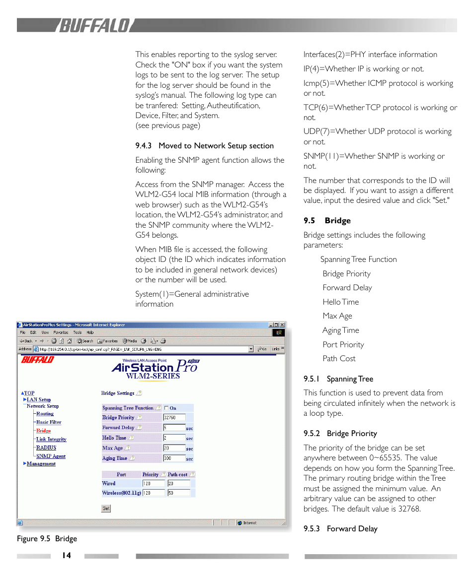 Buffalo Technology Buffalo AirStation Pro Intelligent WLM2-G54 User Manual | Page 19 / 36