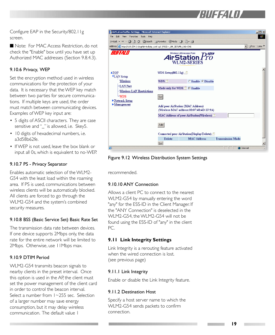 Buffalo Technology Buffalo AirStation Pro Intelligent WLM2-G54 User Manual | Page 24 / 36