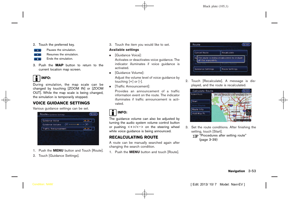NISSAN 2014 LEAF - Navigation System Owner's Manual User Manual | Page 109 / 286