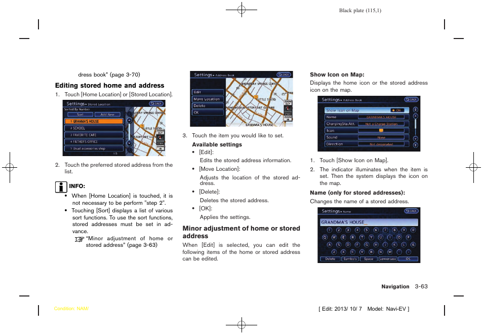 NISSAN 2014 LEAF - Navigation System Owner's Manual User Manual | Page 119 / 286