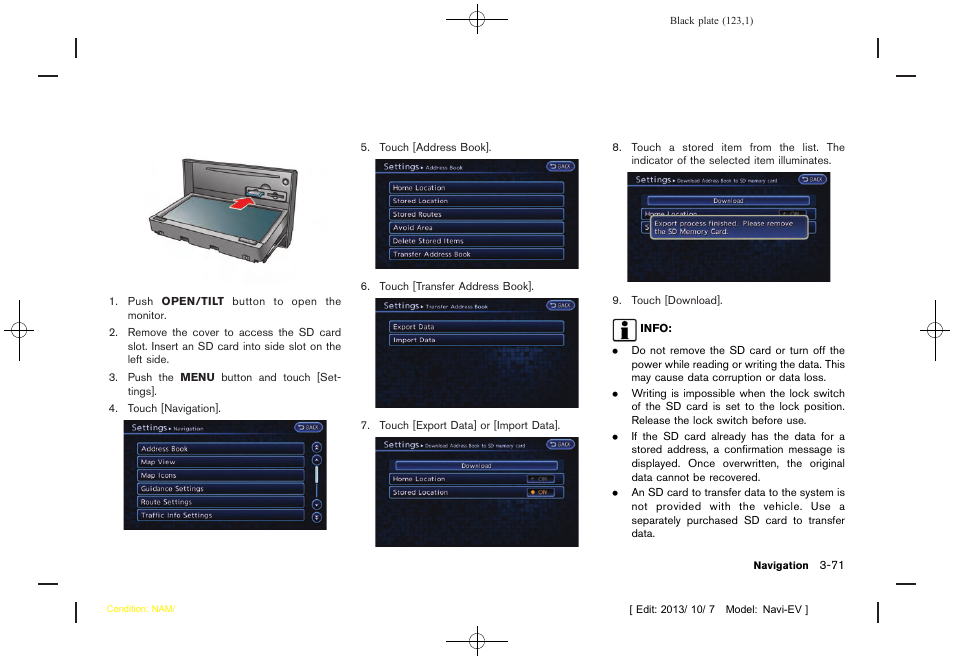 NISSAN 2014 LEAF - Navigation System Owner's Manual User Manual | Page 127 / 286