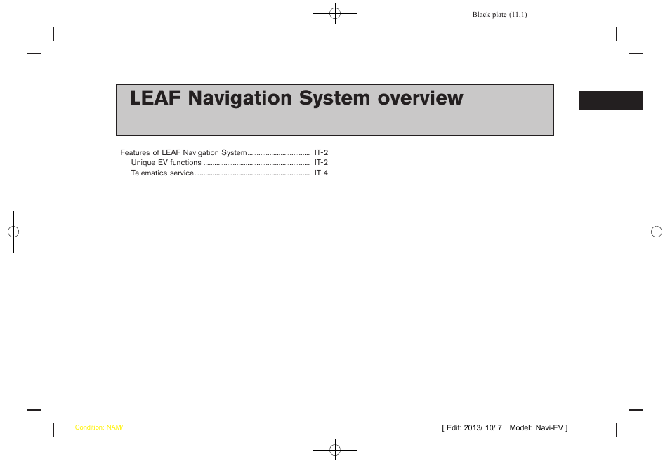 Leaf navigation system overview | NISSAN 2014 LEAF - Navigation System Owner's Manual User Manual | Page 15 / 286