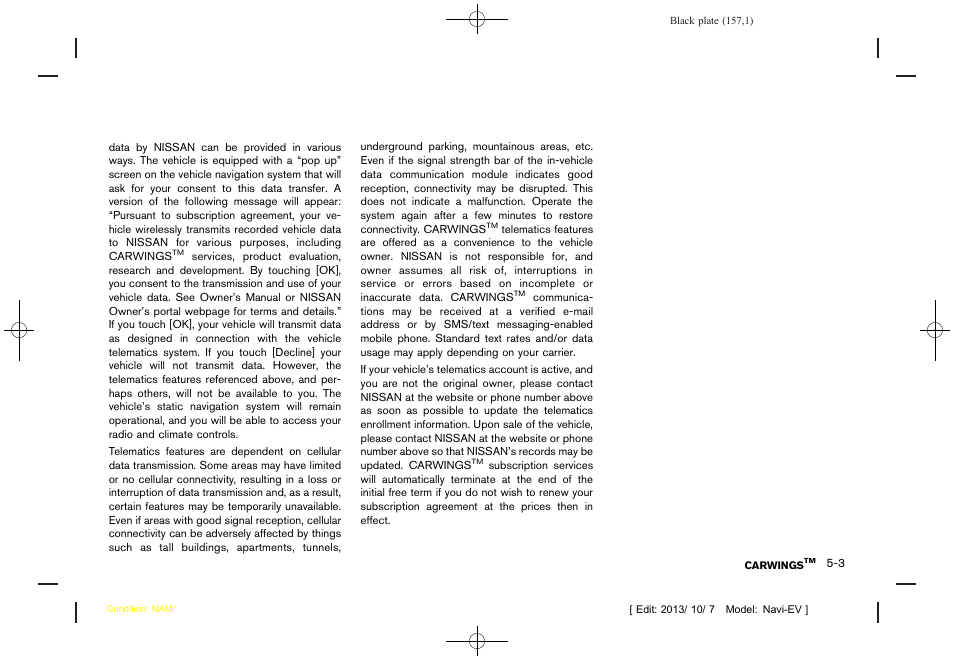 NISSAN 2014 LEAF - Navigation System Owner's Manual User Manual | Page 161 / 286