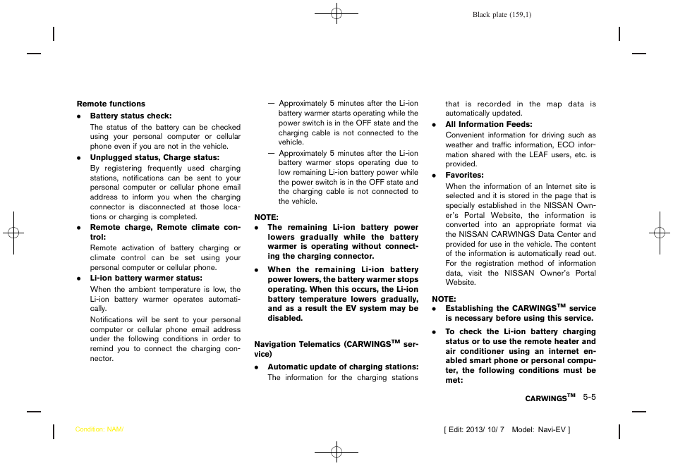 NISSAN 2014 LEAF - Navigation System Owner's Manual User Manual | Page 163 / 286