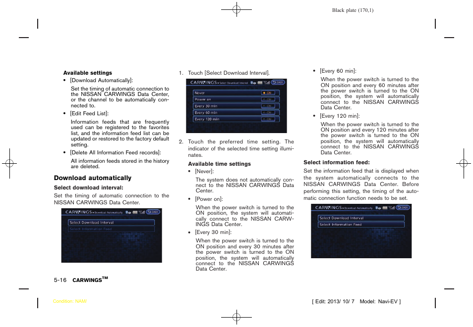 NISSAN 2014 LEAF - Navigation System Owner's Manual User Manual | Page 174 / 286