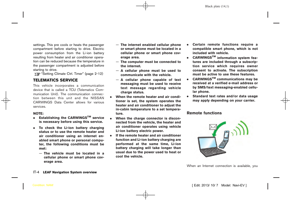 NISSAN 2014 LEAF - Navigation System Owner's Manual User Manual | Page 18 / 286