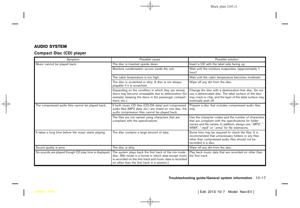 Audio system -17 | NISSAN 2014 LEAF - Navigation System Owner's Manual User Manual | Page 249 / 286