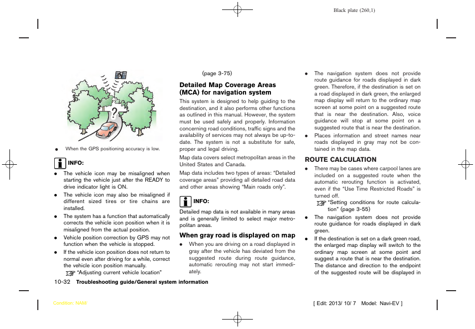 Route calculation -32 | NISSAN 2014 LEAF - Navigation System Owner's Manual User Manual | Page 264 / 286