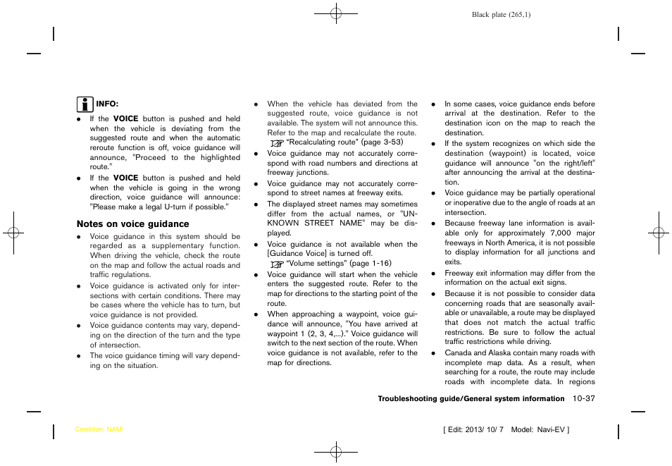NISSAN 2014 LEAF - Navigation System Owner's Manual User Manual | Page 269 / 286
