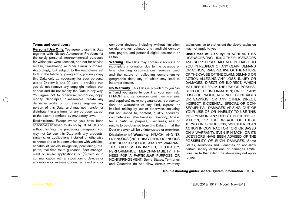 NISSAN 2014 LEAF - Navigation System Owner's Manual User Manual | Page 273 / 286