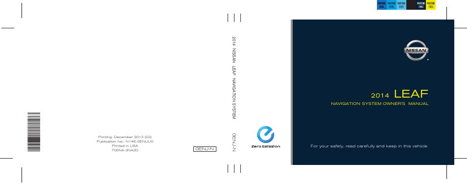 Leaf | NISSAN 2014 LEAF - Navigation System Owner's Manual User Manual | Page 284 / 286