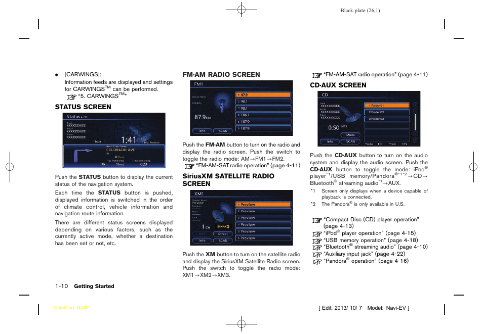 NISSAN 2014 LEAF - Navigation System Owner's Manual User Manual | Page 30 / 286