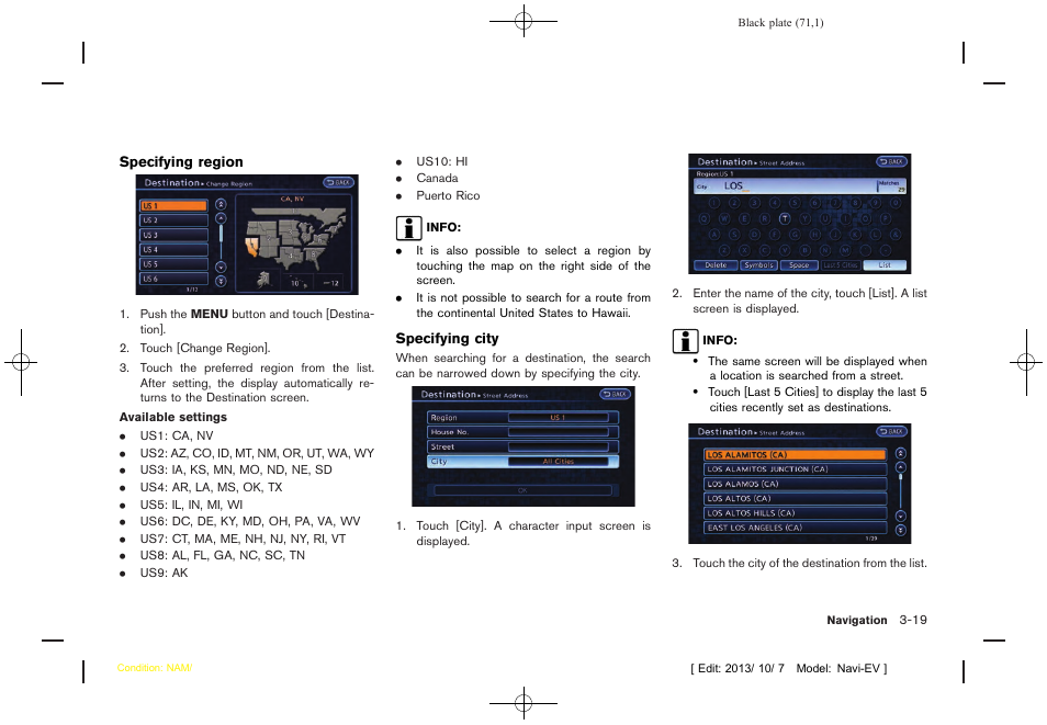 NISSAN 2014 LEAF - Navigation System Owner's Manual User Manual | Page 75 / 286