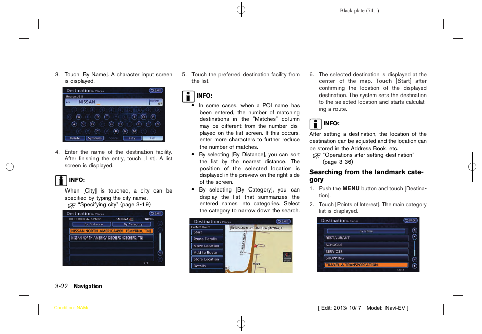 NISSAN 2014 LEAF - Navigation System Owner's Manual User Manual | Page 78 / 286