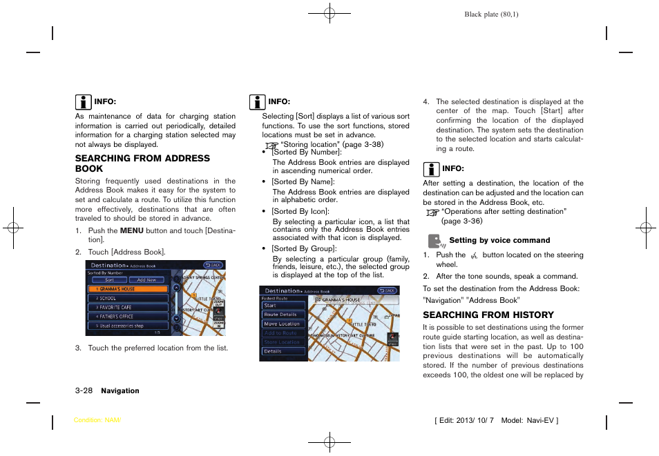 NISSAN 2014 LEAF - Navigation System Owner's Manual User Manual | Page 84 / 286