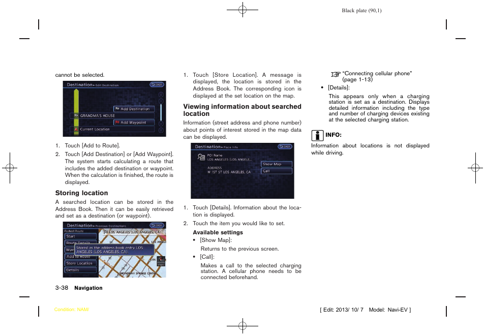 NISSAN 2014 LEAF - Navigation System Owner's Manual User Manual | Page 94 / 286