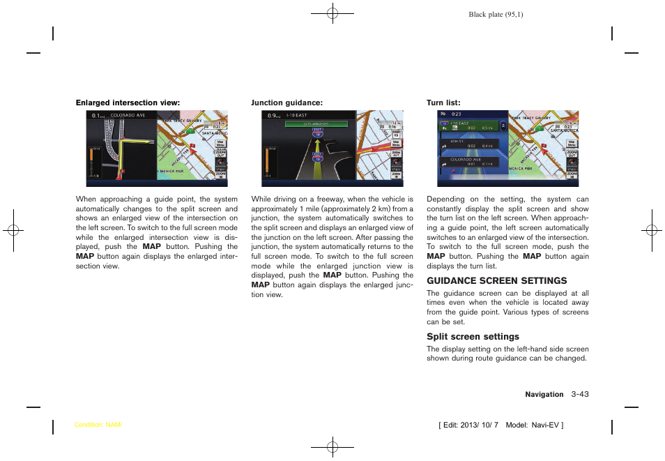 Guidance screen settings -43 | NISSAN 2014 LEAF - Navigation System Owner's Manual User Manual | Page 99 / 286