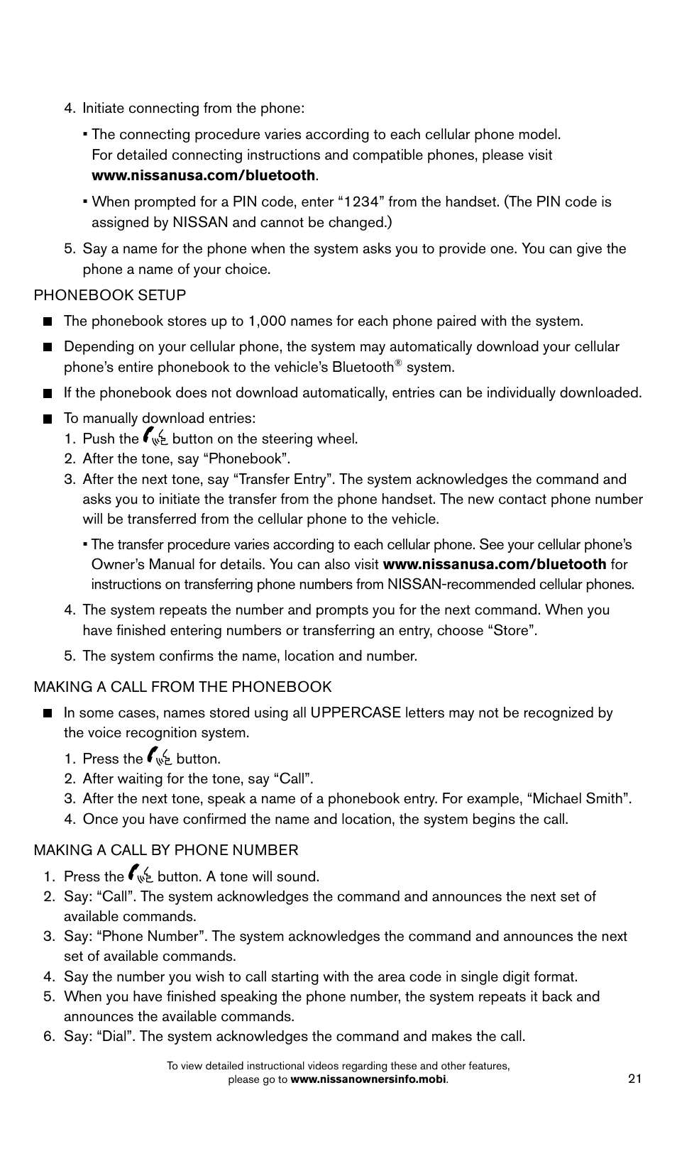 NISSAN 2014 LEAF - Quick Reference Guide User Manual | Page 23 / 27