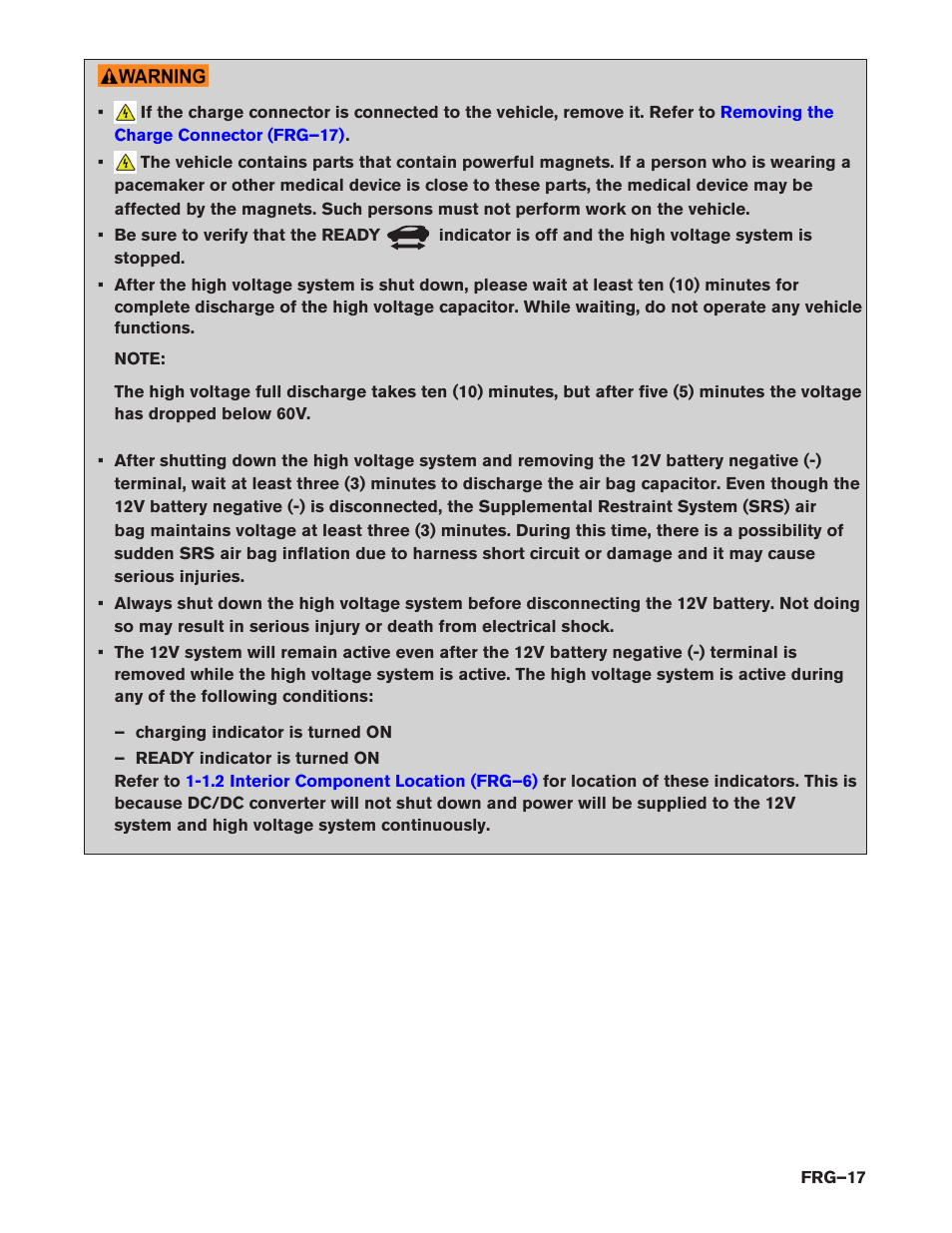 NISSAN 2014 LEAF - First Responder's Guide User Manual | Page 17 / 40