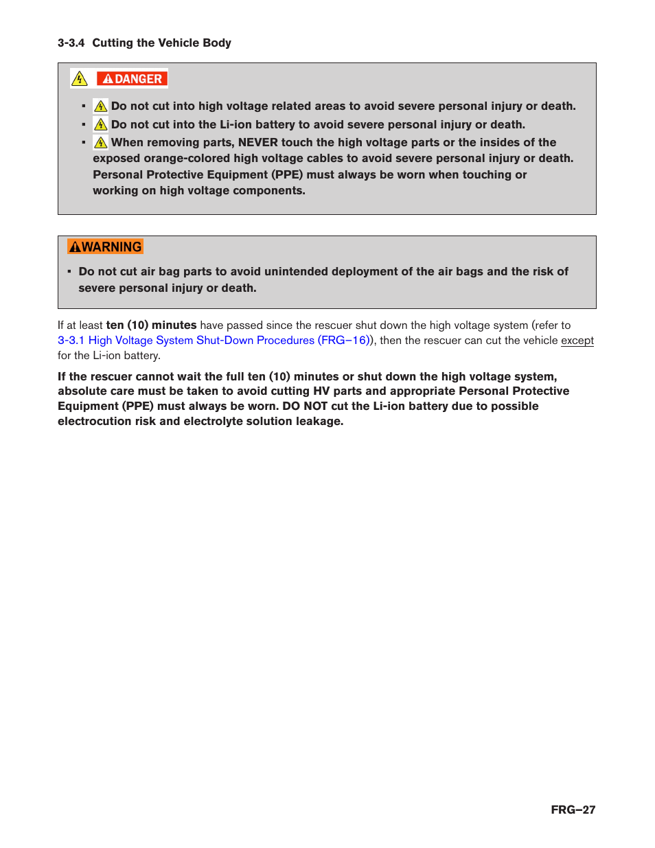 3.4 cutting the vehicle body | NISSAN 2014 LEAF - First Responder's Guide User Manual | Page 27 / 40