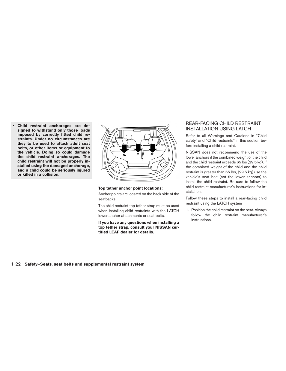 NISSAN 2015 LEAF - Owner's Manual User Manual | Page 107 / 410