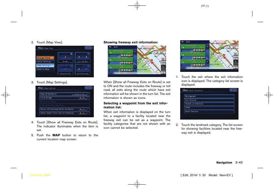 NISSAN 2015 LEAF - Navigation System Owner's Manual User Manual | Page 101 / 279